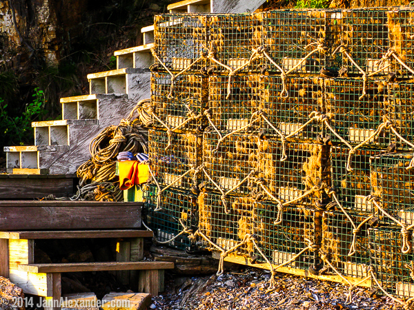lobster traps in Maine